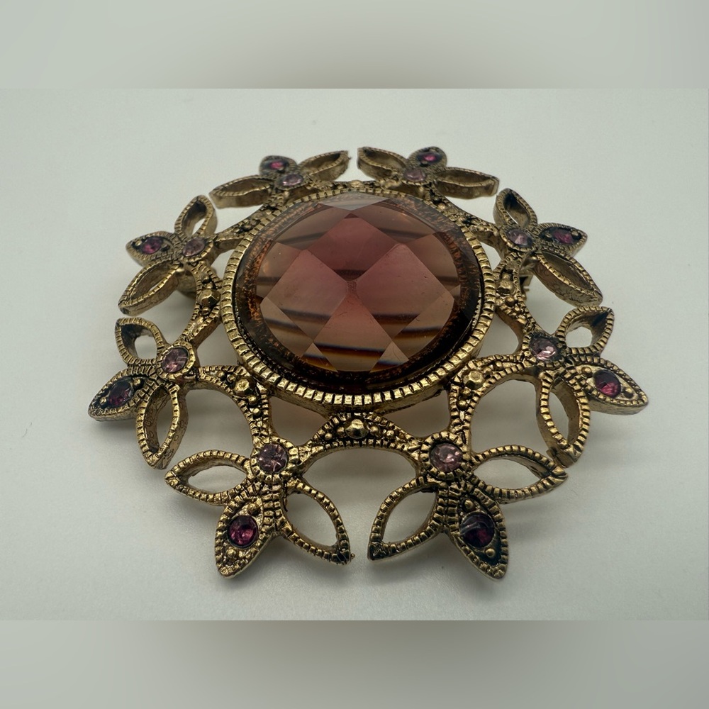 Vintage Faceted Rhinestone Brooch, Nani’s collection